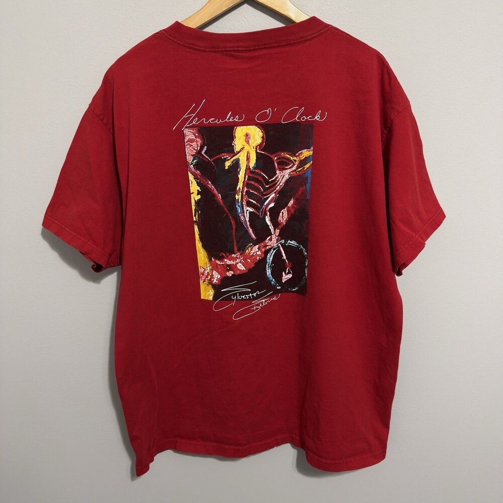 Vintage Planet Hollywood Celebrity Edition T-Shirt Sylvester Stallone Red XL